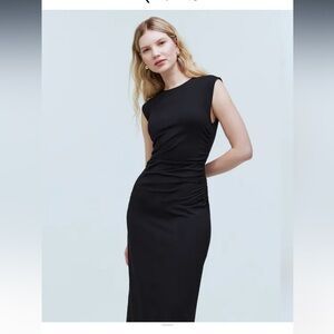 Madewell Gathered Knit Midi Dress